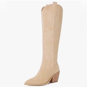 *NWOT* Size 6.5 Western Knee High Chunky Heel Boots